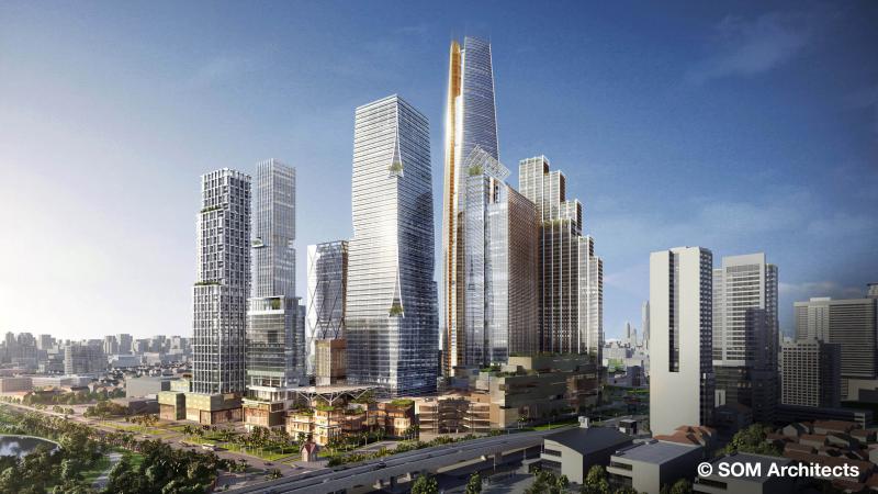 One Bangok fontainerie bureau d'etudes fontainerie water feature