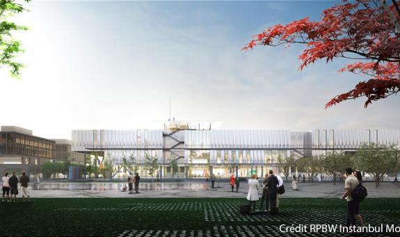 Istanbul water feature